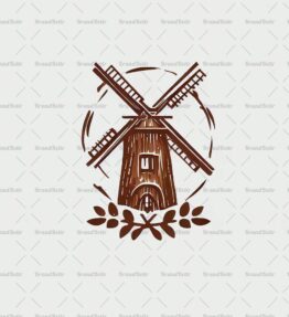 Rustikale Windmühle